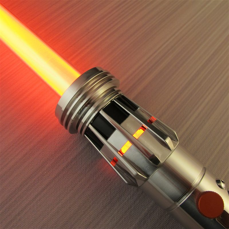 Menace SE Custom Black With Windows Lightsaber Emitter Ignited