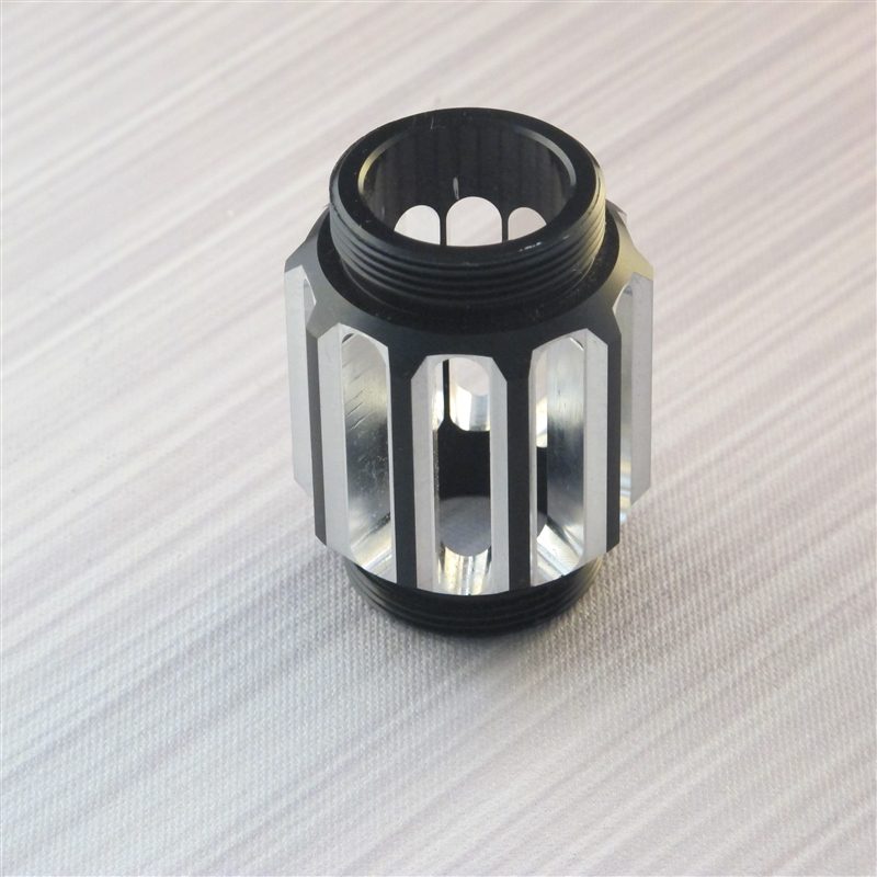 Lightsaber Black Coupler with silver Vents