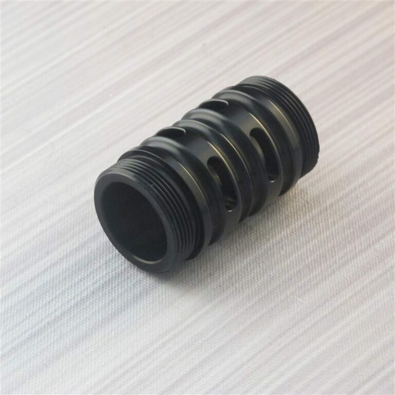 Custom Lightsaber Flush Black Finish Coupler with Vents