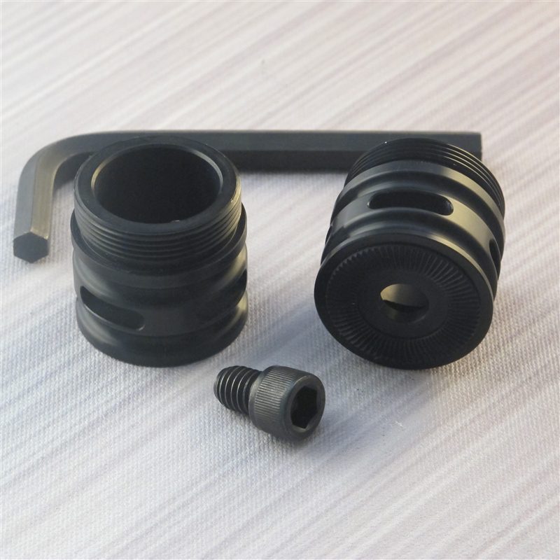 Flush Black Finish Coupler with Vents for Custom Lightsaber