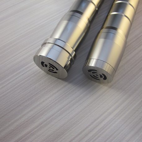 The Manticore CE Pommel Options High Profile (Left), Low Profile (Right)