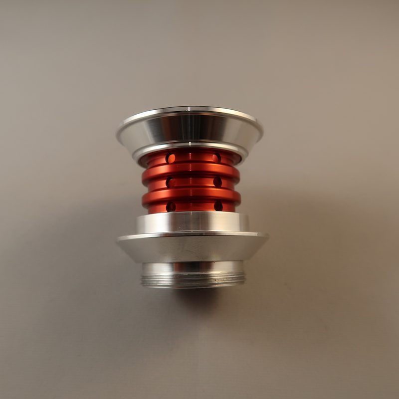 Crimson Savior Lightsaber Emitter Front View With Windows