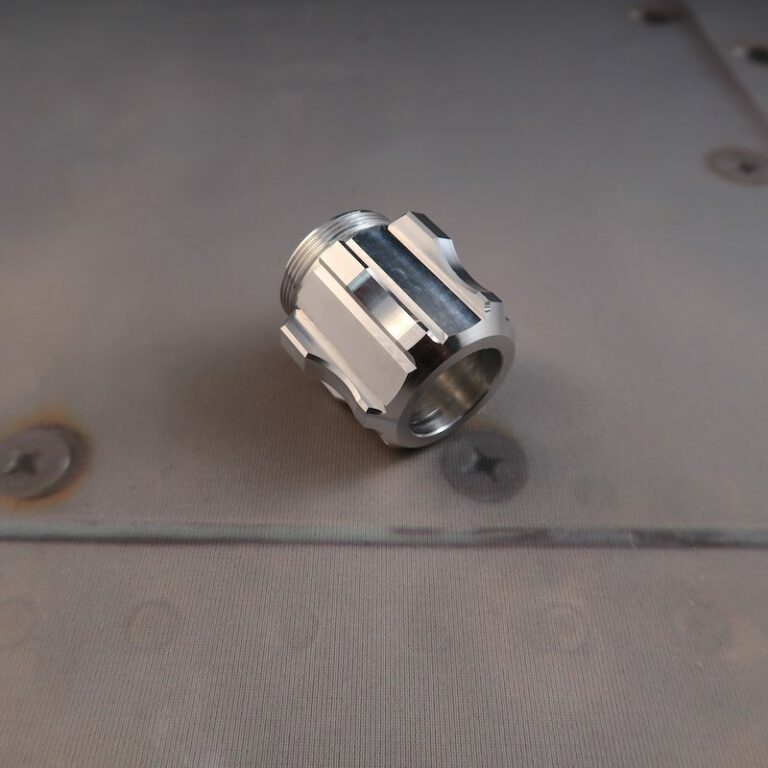 Aeon v5 Vented Pommel for Custom Lightsaber Angled View