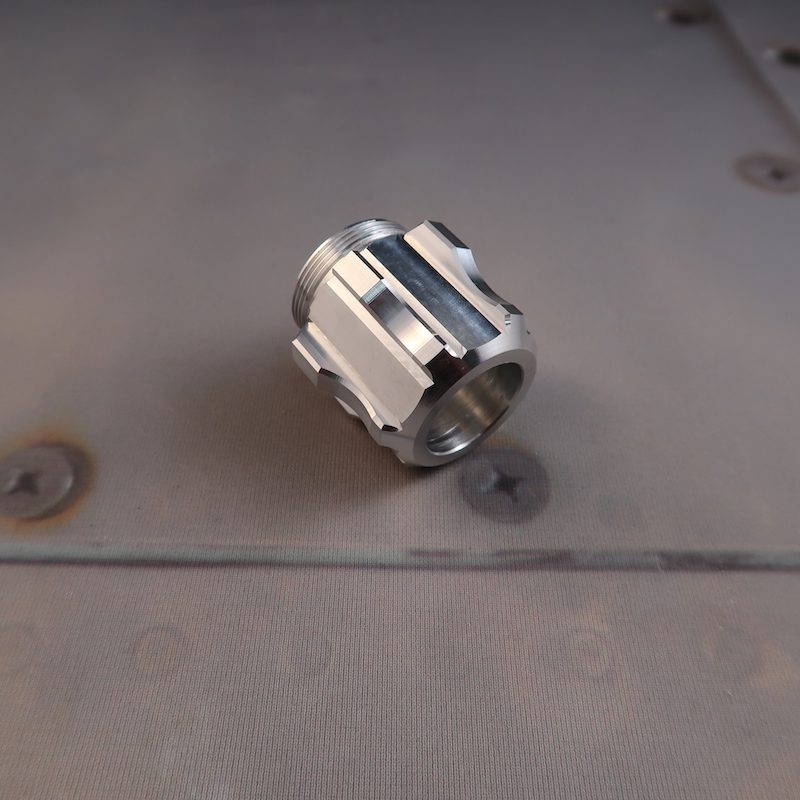 Aeon v5 Vented Pommel for Custom Lightsaber Angled View
