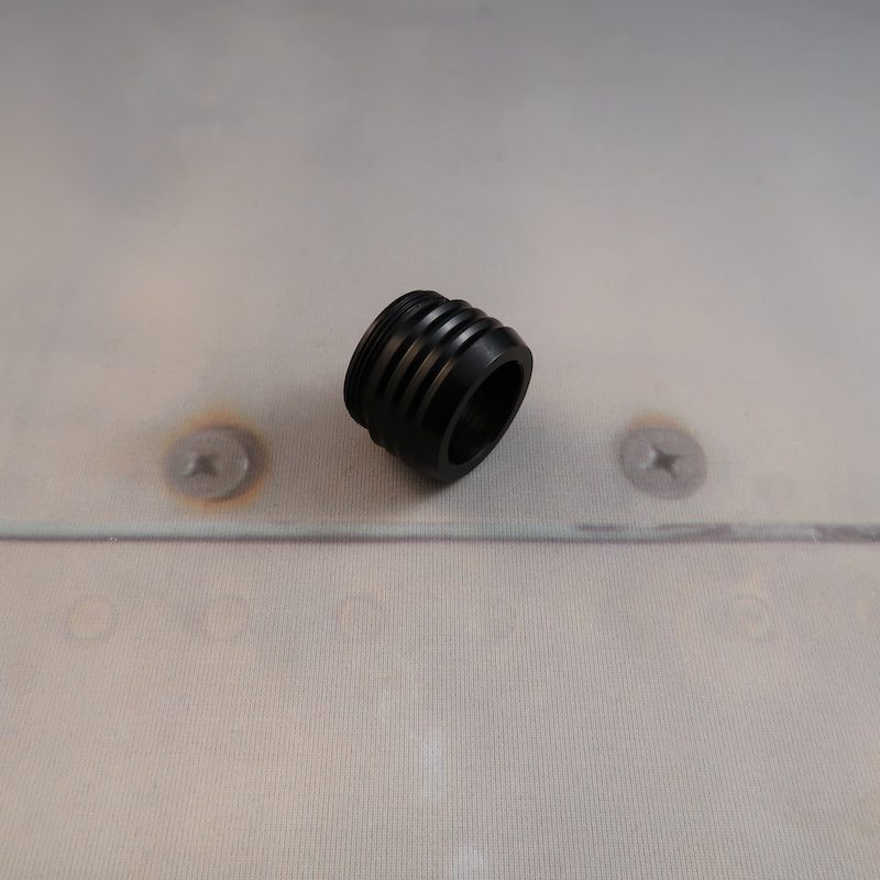 Dark Sentinel v5 Pommel Vented Custom Lightsaber Angled View