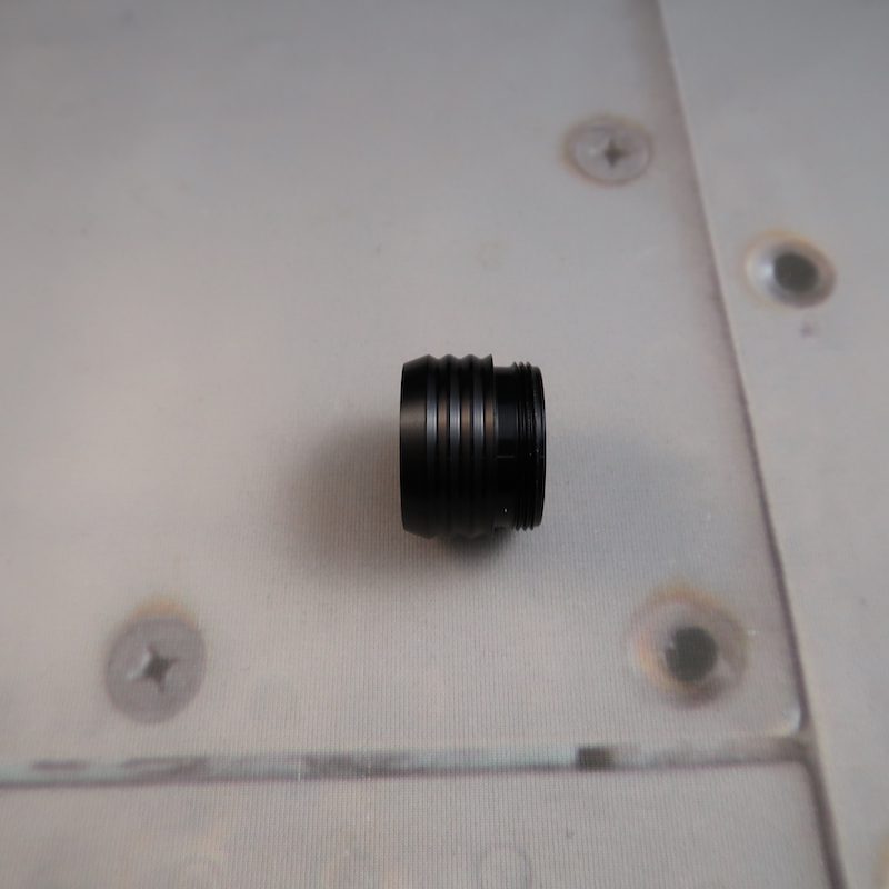 Dark Sentinel v5 Vented Pommel for Custom Lightsabers Profile View