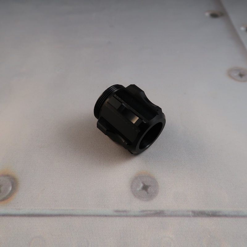 Dominix v5 Pommel for Custom Lightsaber Vented Angled View