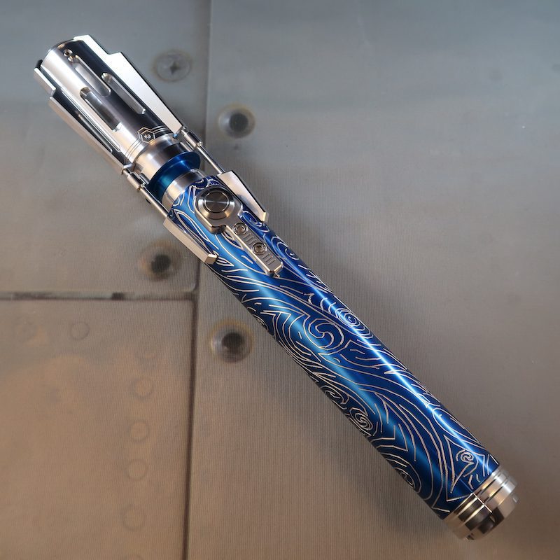 Azure Grand Master Custom Lightsabers With Front Etching & Activation Box