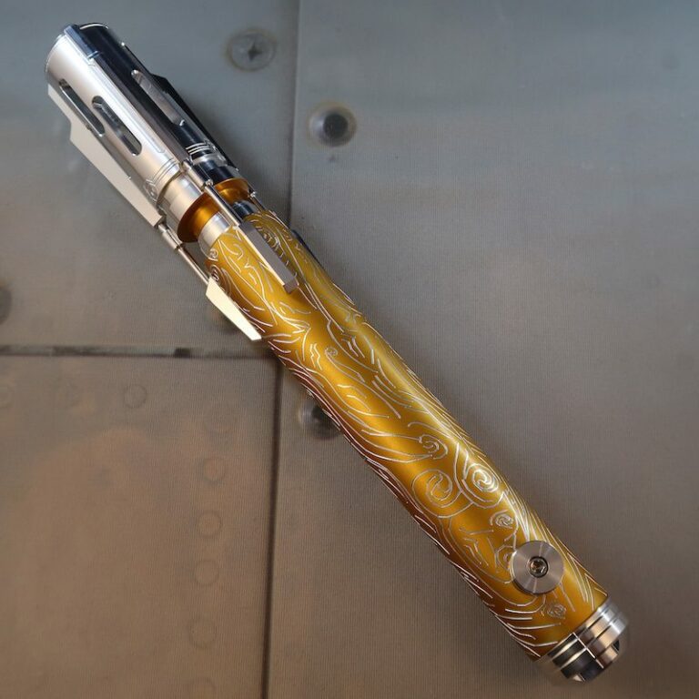 Grand Master LE Custom Lightsaber Rear Etching and Covertec Wheel