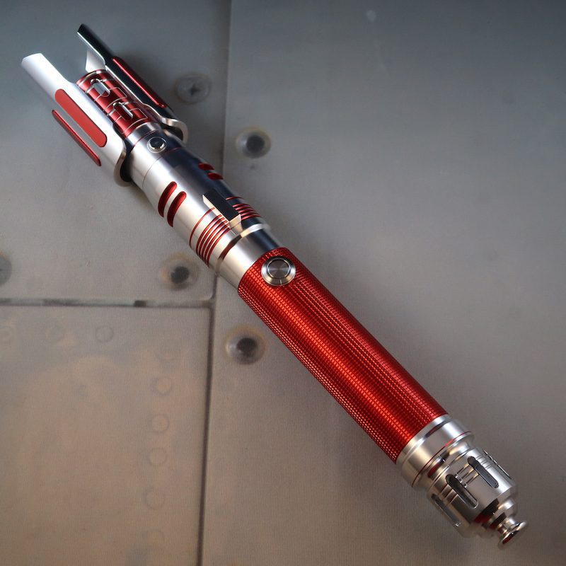 Crimson Fallen Custom Lightsaber With Combat Ready Emitter