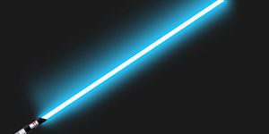 Glowing Blue Lightsaber