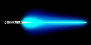 Glowing Blue Lightsaber