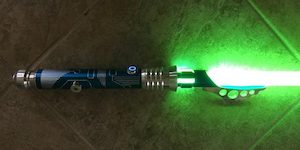 Glowing Green Azure Reaper Lightsaber