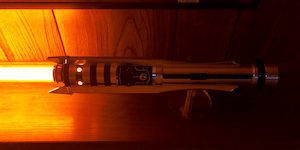 Glowing Red Lightsaber
