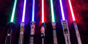 Seven Multi-Colored Lightsabers
